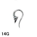 SS ボディピアス サージカルステンレス トライバルタイプB 【 14G】 ★メール便翌日到着300円★