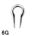 SS ボディピアス サージカルステンレス トライバルタイプC 【 6G】 ★メール便翌日到着300円★