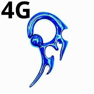 BL ボディピアス ブルーニオビウム トライバルビーズリング 【ピアス 4G】 メール便翌日到着★