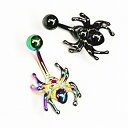 BK NIORB ボディピアス ネイブル【蜘蛛(小)】 【14G】 へそピアス★メール便翌日到着300円★