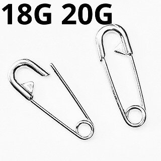 SS ボディピアス サージカルステンレス リアルな安全ピン小【18G、16G 】★メール便翌日到着★ SS ボディピアス サージカルステンレス リアルな安全ピン小【18G、16G 】★メール便翌日到着★