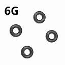 Oリング ゴムストッパー 4コ入り ブラック 6G ★ネコポス翌日300円★