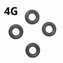 Oリング ゴムストッパー 4コ入り ブラック 4G ★ネコポス翌日300円★
