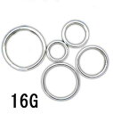 SS ボディピアス サージカルステンレス セグメントリング【 16G】 (6〜14)mm★メール便翌日到着300円★