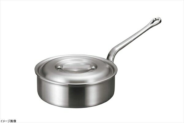 アルミ バリックス 浅型 片手鍋(磨き仕上げ)30cm