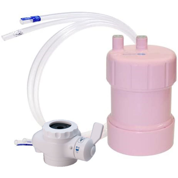 【13物質除去で2年使える!!】浄水器（ピンク） purifree（ピュリフリー） ハイブリッド浄水器 （キッツマイクロフィルター オアシックス浄水器）