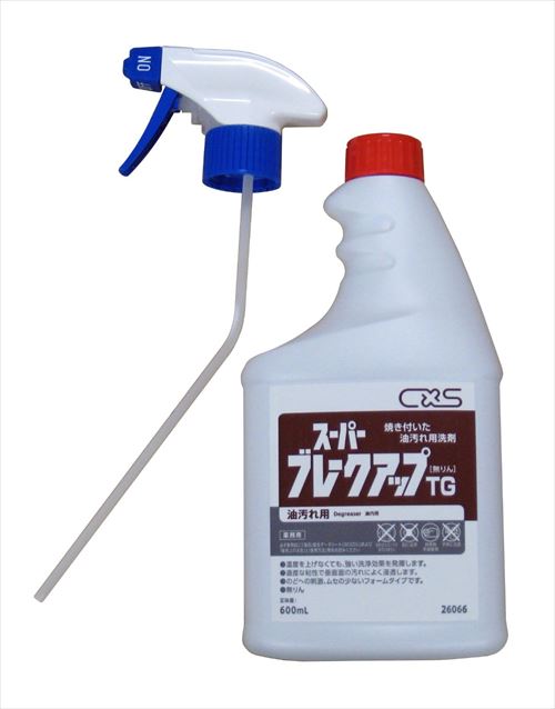 グリドルクリーナー TG 600ml スーパーブレークアップ●正味量:600ml●※無リン,アルカリ性●フライヤー、オーブンまわり等の焼き付いた油汚れ用洗剤です。粘性のある洗剤が垂直面の汚れにもしっかり浸透、強力に分解します。※メーカー希望小売価格はメーカーカタログに基づいて掲載しています。(カタログ表示価格は消費税が含まれていません)