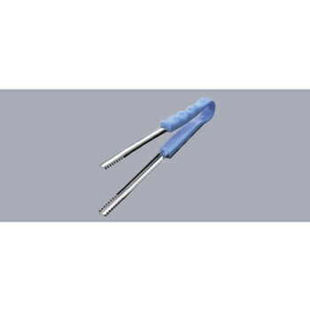 給食トング カラーハンドル PP柄 ブルー 4BL 25cm