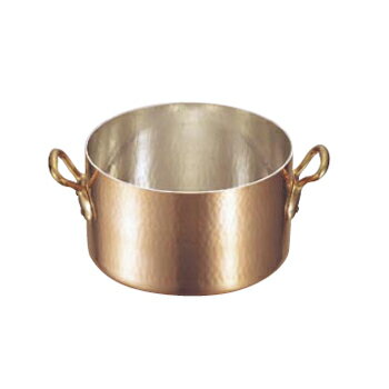 半寸胴鍋 （蓋無） 銅製 モービル 2151-03 36cm