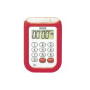 タイマー TD-377 防水 レッド タニタ