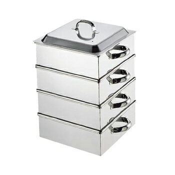 角蒸器 3段 業務用 18-8（ステンレス） 39cm