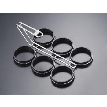 まんまる目玉焼リング 6個焼用 （テフロン加工） 大