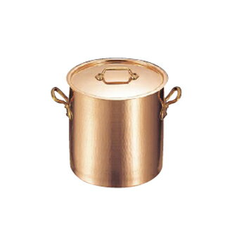 寸胴鍋 （蓋付） 銅製 モービル 2148-24 24cm