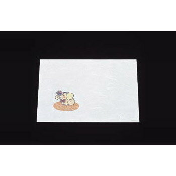 お子様まっと WO-3 尺三 ぞうさん 抗菌 和紙 （100枚入）