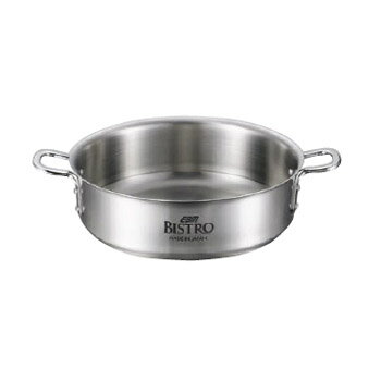 外輪鍋 蓋無 三層クラッド ビストロ 30cm