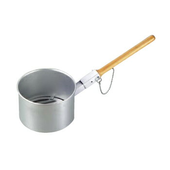 ジャンボ火起し 鉄鋳物目皿付 （木柄 差込式） 中 （φ180）