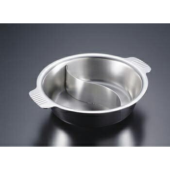 ちり鍋 仕切付 電磁 NBステンレス SW 33cm