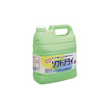 衣料柔軟剤 ソフト&ドライ ライオン 4L （リットル）