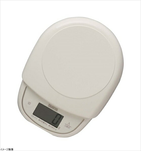 タニタ デジタルクッキングスケール 3kg アイボリー KD-313-IV