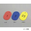 番号札 大(51〜100)11812 レッド(50個セット)