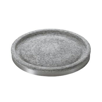 石焼プレート 丸型(ハンドル無) 長水遠赤 26cm