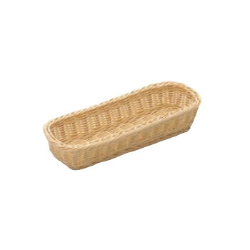 樹脂バスケット 角長細角 白(91-001A)