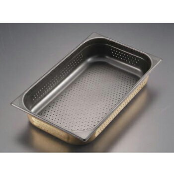 Rakuten - プロシェフ ノンスティック GNパン穴明 18-8（ステンレス） 2 / 3 150mm ホテルパン