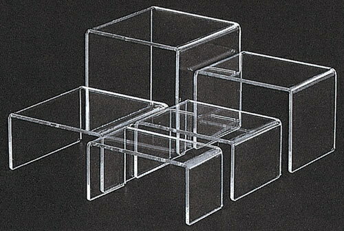 アクリルディスプレイ コの字展示台 30637 中 （NDI0203）