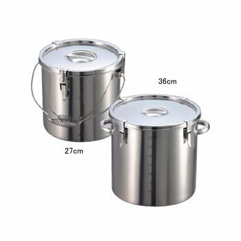 Stock Pots - パッキン寸胴鍋 手付 目盛付 18-8（ステンレス） 36cm