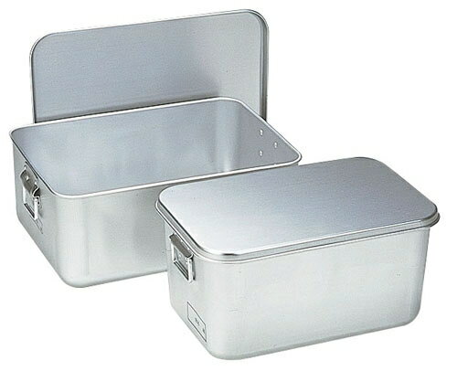 アルマイト プレス製給食用パン箱（蓋付） 260－A 40個入 （APV143）