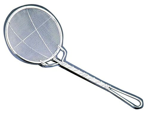 18-8 強力プレス 丸カス揚げ 荒目（16メッシュ）15cm （AKS3304）