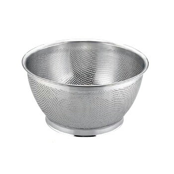 深型ザル パンチング 18-8（ステンレス） UK 33cm
