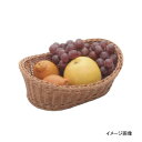 樹脂バスケット 舟型大 91-010B 茶(3)