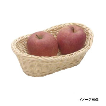 Plastic - 樹脂バスケット 舟型小 91-011A 白