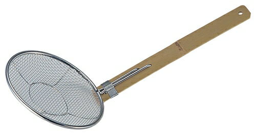 18-8 竹柄そば揚 立柄 21cm （ASB6921）