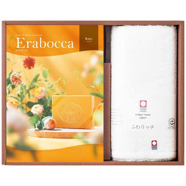 ●ふわふわでとろけるようなリッチテイストの無撚糸タオルと、チョイスカタログのセットです。●現品サイズ・内容：チョイスカタログ(ルビー)1冊・34×80cmふわリッチ無撚糸フェイスタオル1枚・綿100％・［日本製］●箱サイズ：34.8×27.8×5.5cm●重さ：980g●製造生産地：日本製●ふわふわでとろけるようなリッチテイストの無撚糸タオルと、チョイスカタログのセットです。●現品サイズ・内容：チョイスカタログ(ルビー)1冊・34×80cmふわリッチ無撚糸フェイスタオル1枚・綿100％・［日本製］●箱サイズ：34.8×27.8×5.5cm●重さ：980g●製造生産地：日本製