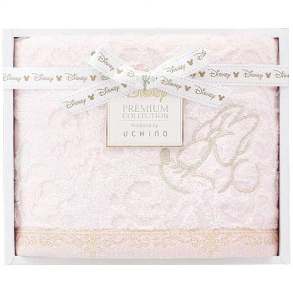 内野 ディズニー プレミアム フェイスタオル ピンク WF15876