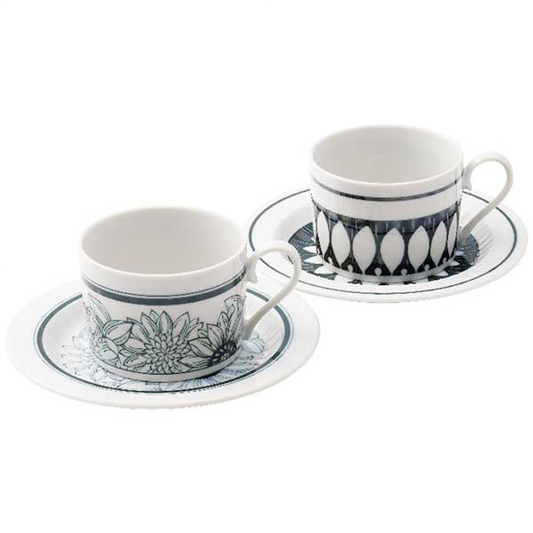 アワサカ アンティコ アンティコフラワー ペアコーヒーセット AF88-Y07