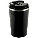 カクセー パウダーコート ココカフェ蓋付真空二重タンブラー400ml(チャコール) CC-40C
