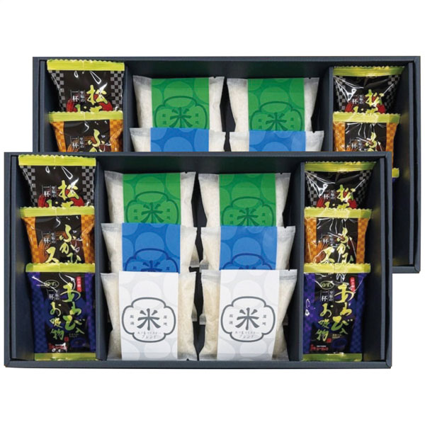 SALA(サーラ) タナベ 初代田蔵 新潟米食べくらべ・至福の一杯贅沢お吸い物ギフトセット HOMARE-11000