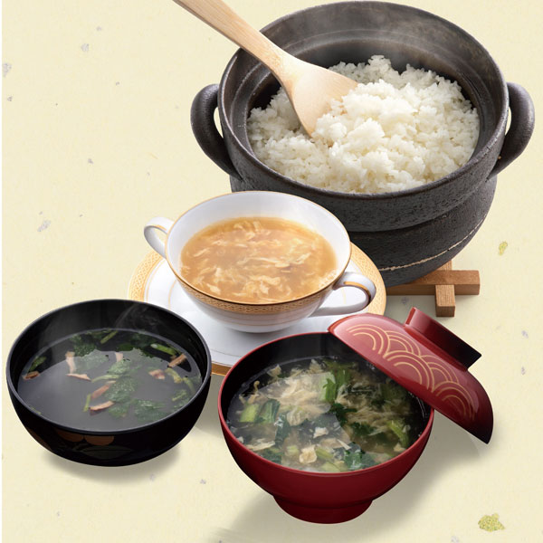 SALA(サーラ) タナベ 初代田蔵 新潟米食べくらべ・至福の一杯贅沢お吸い物ギフトセ...