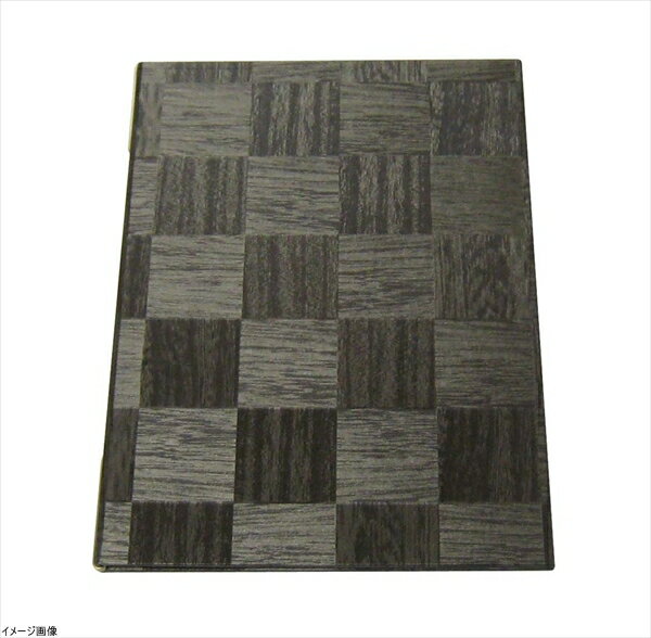 シンビ 市松柄メニューブック 銀茶 LS-112