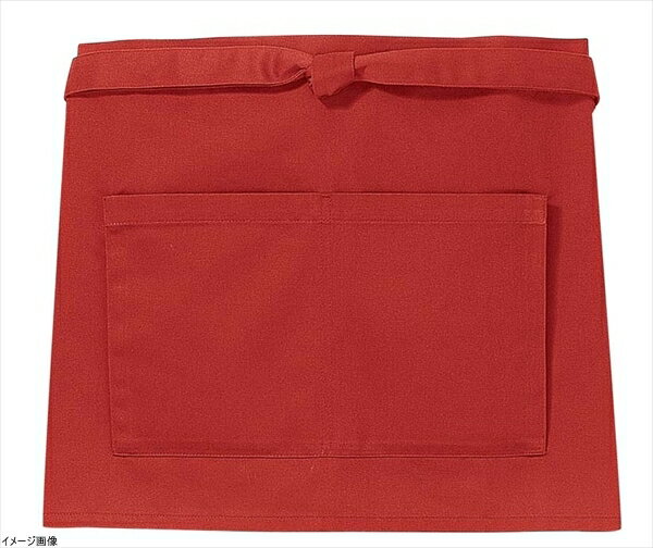 前掛け(短)朱色 KE0010-3