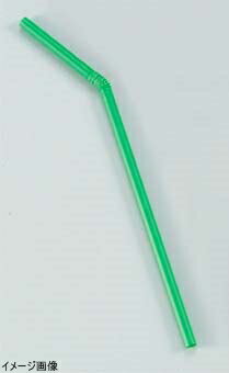 日東ストロー商会 【業務用】 フレキシブルストロー裸 LF-621 （500本入）緑 ＜EST5201＞