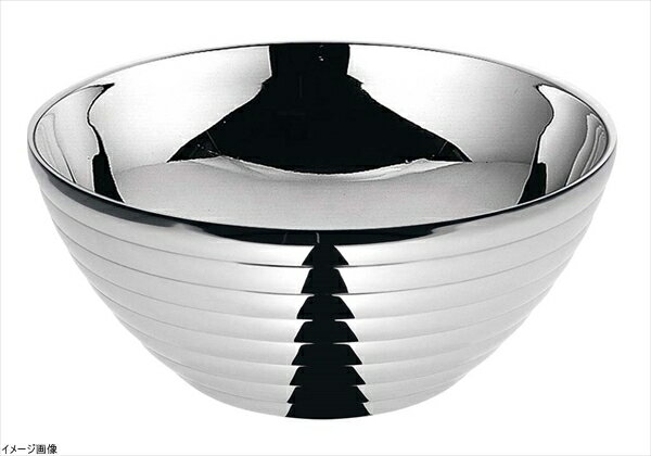 YUKIWA(ユキワ) ステンレスサラダボール/ライン(ダブル) 二重中空構造 12cm PSLL501