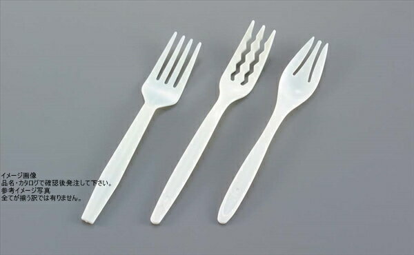 使い捨て サラダ用フォーク(500本入)白 07066