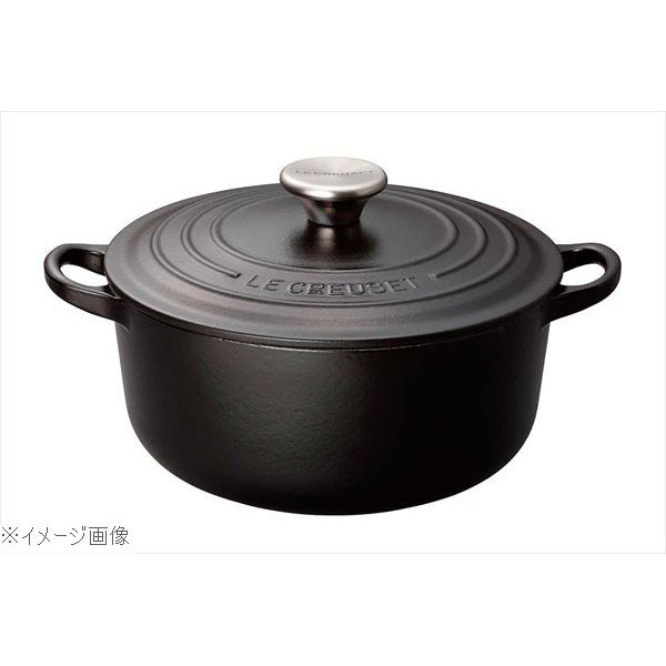 ルクルーゼ ココットロンド ル・クルーゼ (Le Creuset) トラディション ココットロンド マットブラック 24cm 2101-24-00