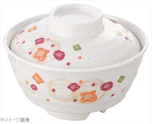 メラミン食器 和華（ほのか）ごはん茶椀（蓋）HO－66B