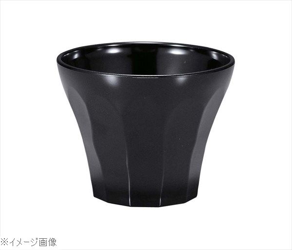 耐熱ABS 荒彫小町カップ（身のみ）黒 2．8寸 5－195－12