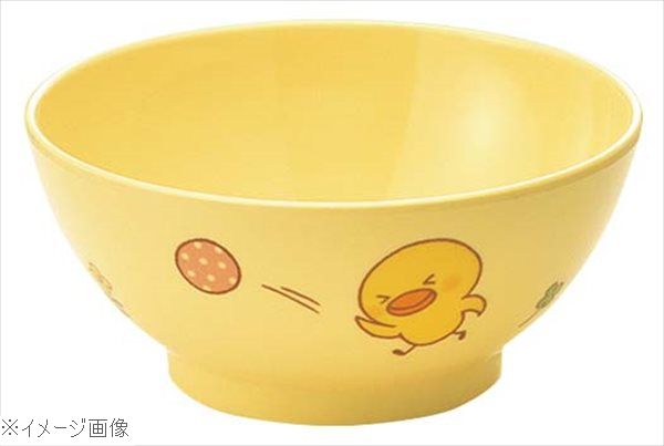 メラミン 子供食器 ひよこぐみ 飯茶碗（身）イエロー J5BHIY